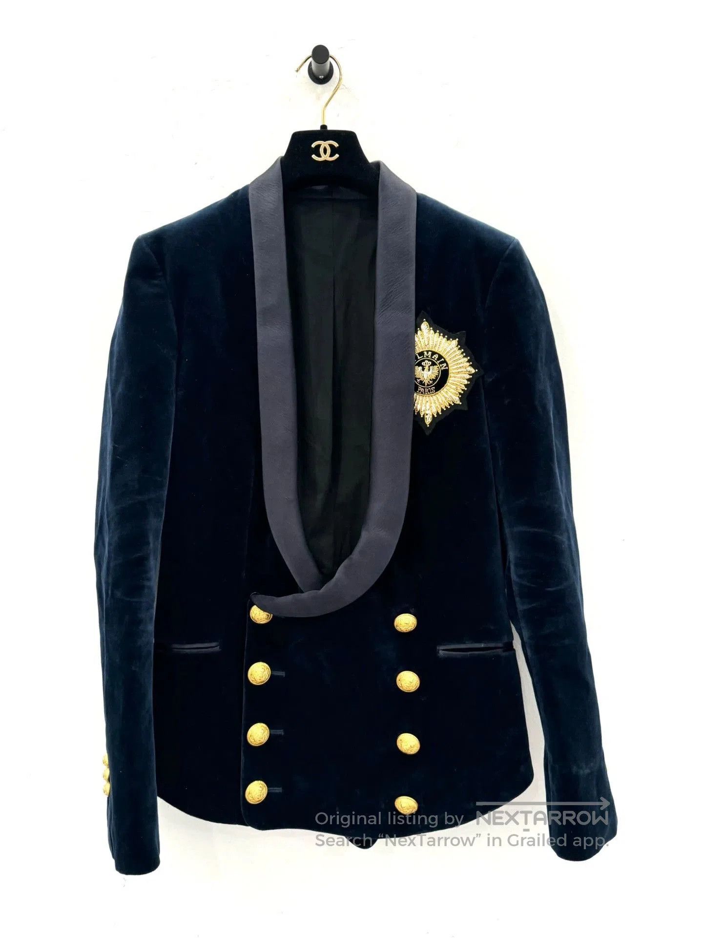Balmain Balmain Baroque Military Blue Blazer. Size US S / EU 44-46 / 1 - 1 Thumbnail