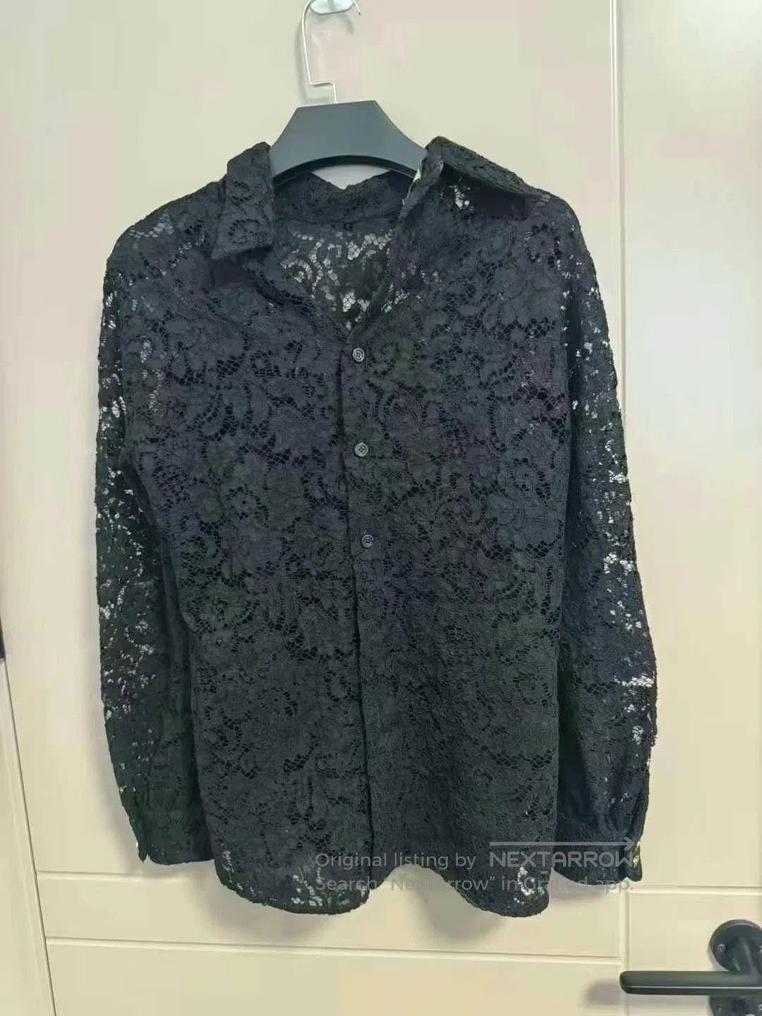 Gucci gucci black lace button-up shirt. Size S / US 4 / IT 40 - 1 Thumbnail