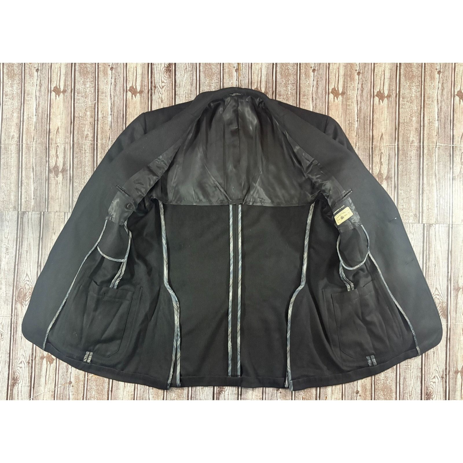 John Varvatos John Varvators Uptown Wool Cashmere Silk Chore Blazer Jacket Size 42R - 6 Thumbnail