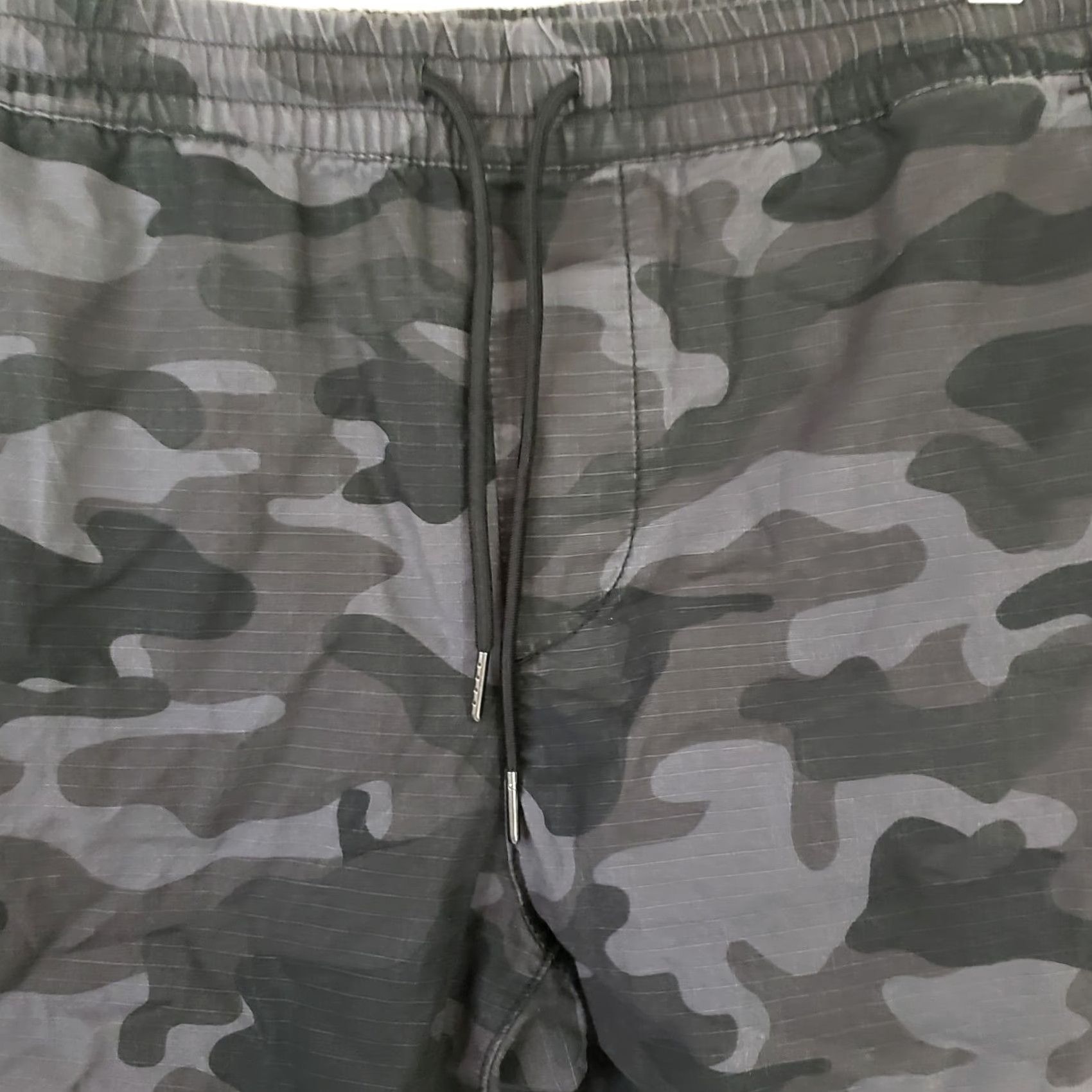 Vintage Lazer Cargo Shorts MEN'S L BLACK CAMO 36X11 100% COTTON Drawstring Pockets Cargo Shorts Regular Rise Vintage: No Size US 33 - 3 Thumbnail