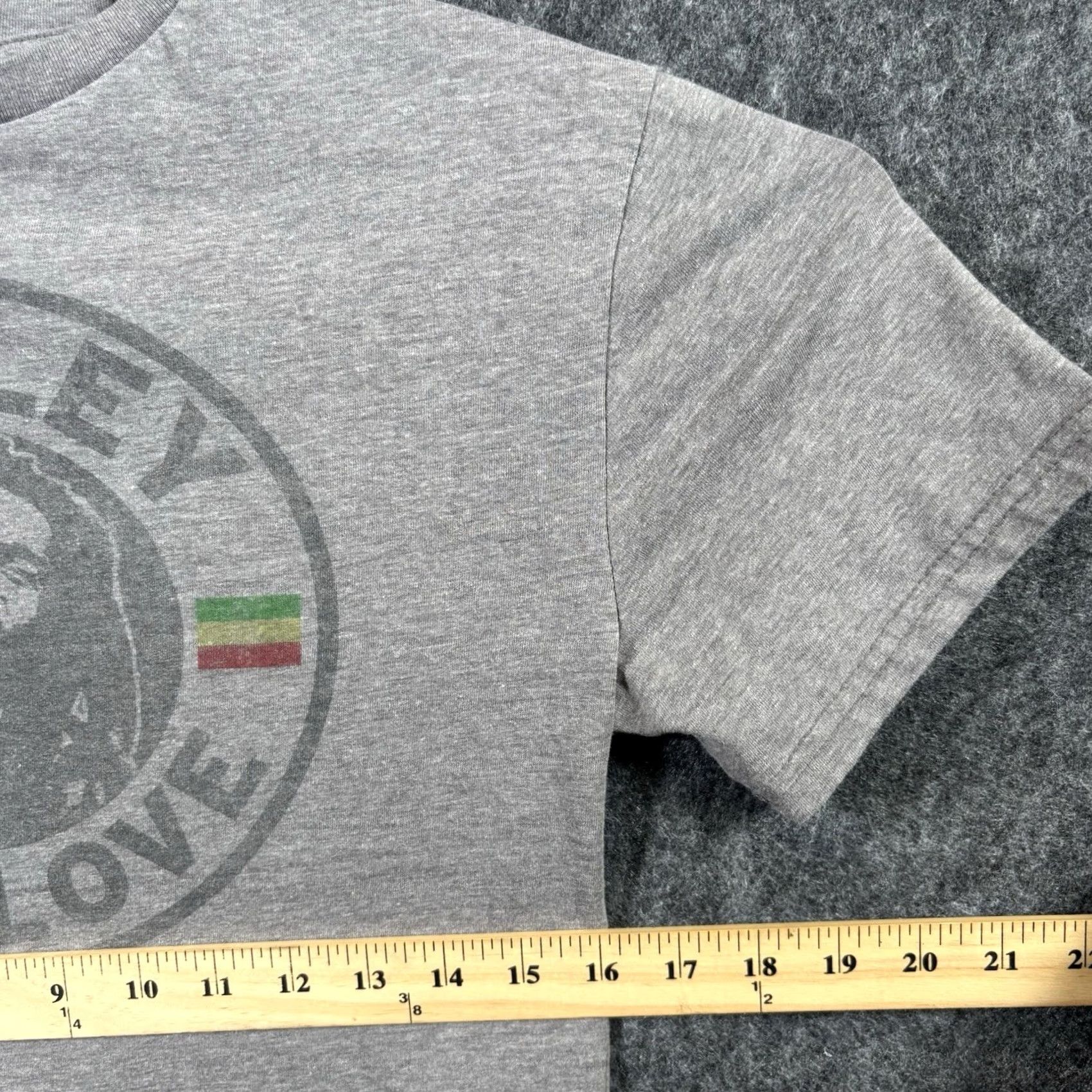Roots Zion Rootswear Bob Marley One Love Men's T-Shirt Gray S Size US S / EU 44-46 / 1 - 2 Thumbnail