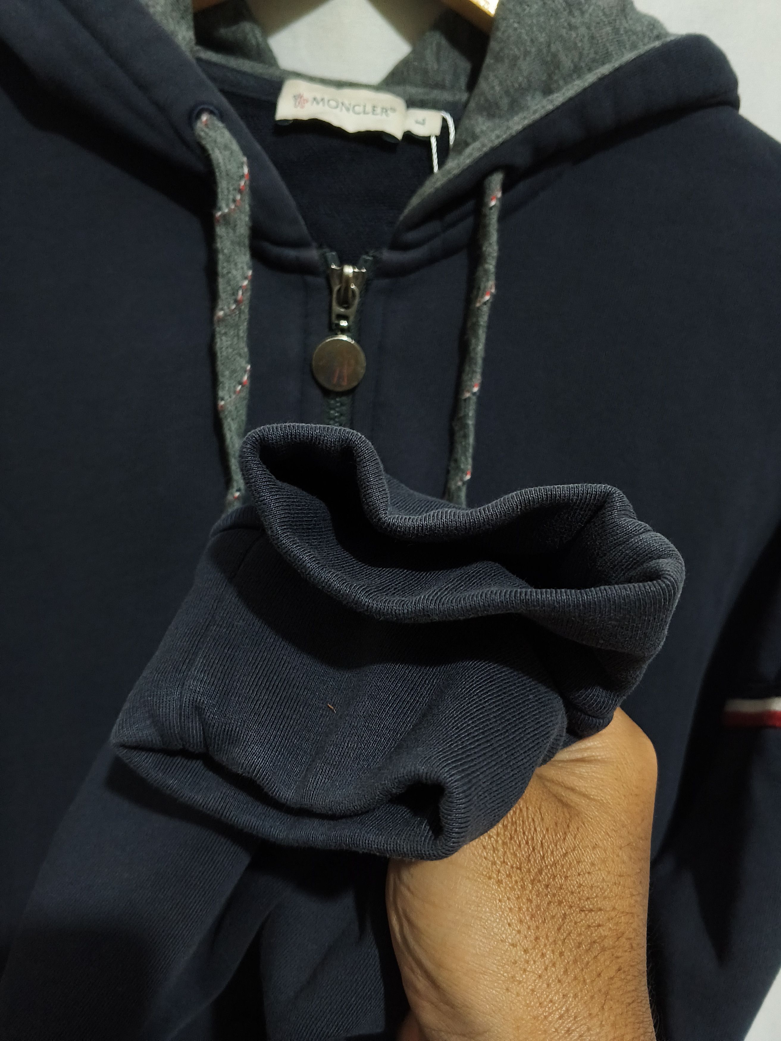 Moncler Moncler Maglia Cardigan Navy Gamme Blue Zip Hoodie Size US L / EU 52-54 / 3 - 10 Thumbnail