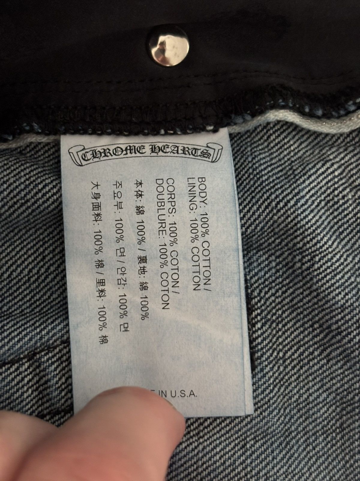 Chrome Hearts Chrome Hearts KS Cut Blue Jeans Size US 36 / EU 52 - 6 Thumbnail