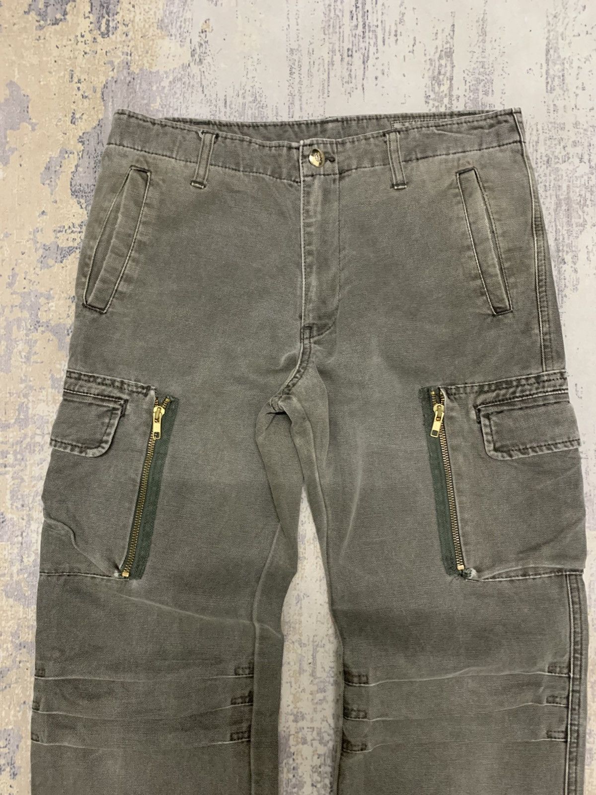 If Six Was Nine Vanquish Gold Multi-Zip Gimmick Flare Cargo Tactical 32 Size US 32 / EU 48 - 2 Thumbnail