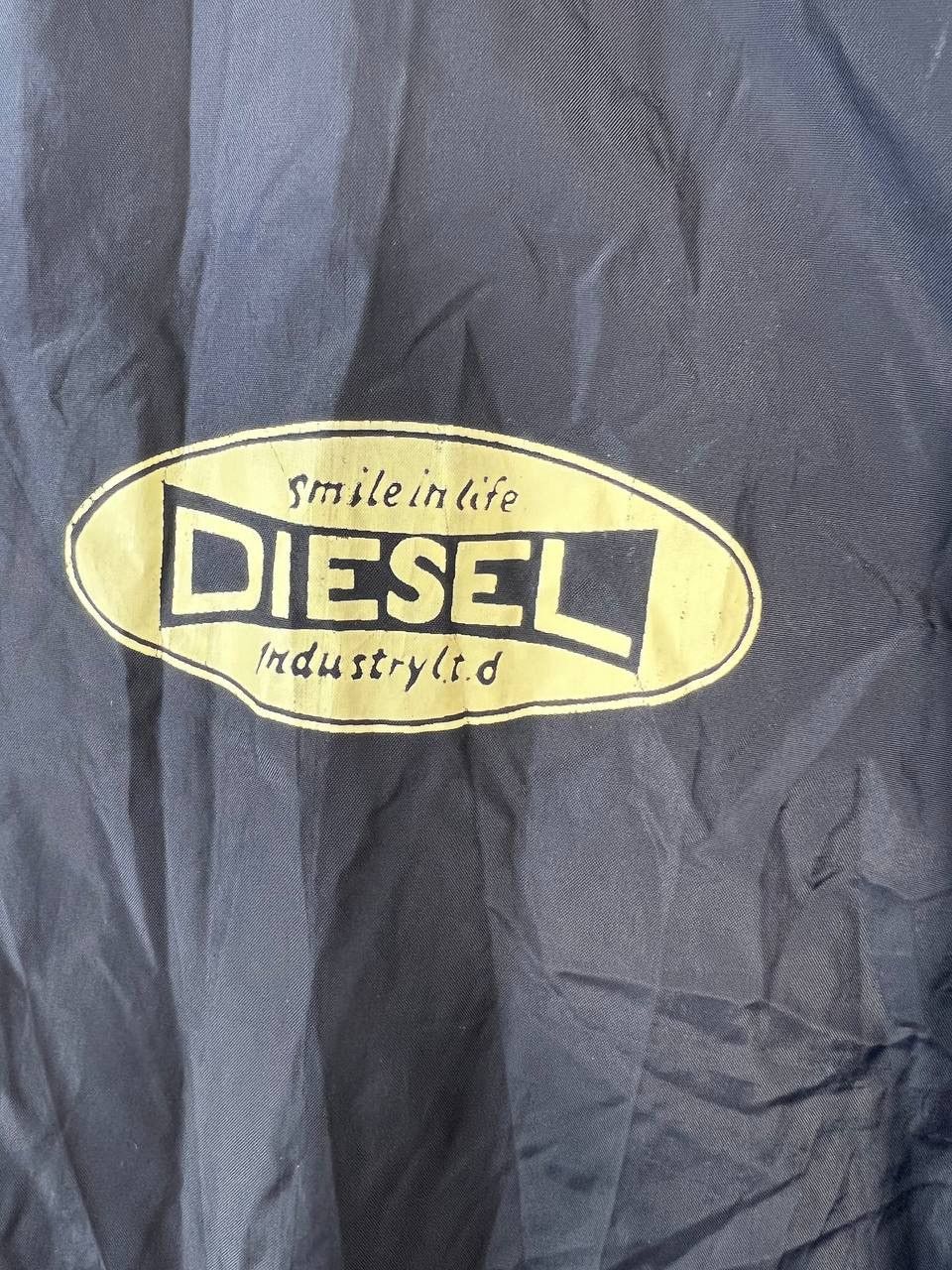 Diesel DIESEL VINTAGE BIG LOGO RARE GREEN NYLON Button Up Jacket Size US XL / EU 56 / 4 - 2 Thumbnail