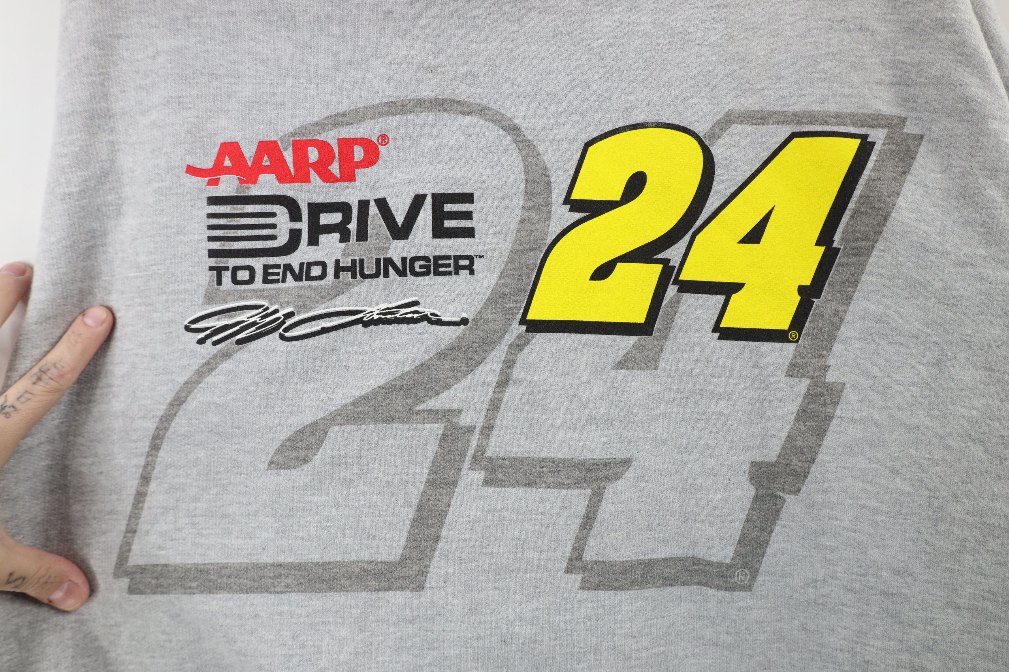 Vintage Deadstock Vintage Y2K NASCAR Jeff Gordon Racing Hoodie Gray Size US XXL / EU 58 / 5 - 7 Thumbnail