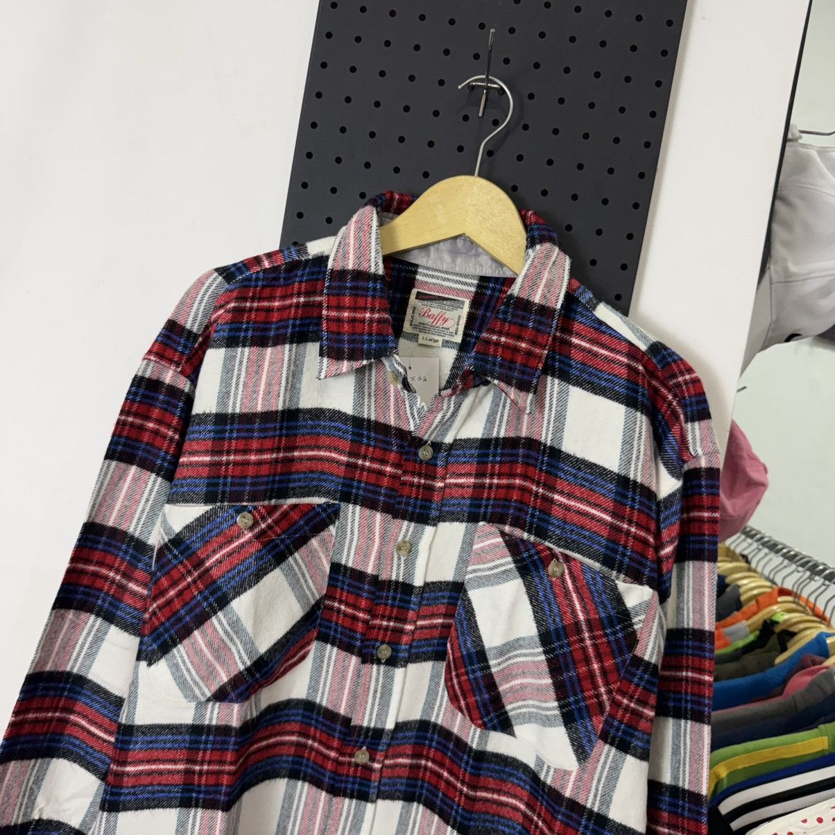 Japanese Brand Vintage BALLY plaid wool flannel shirt Size US XL / EU 56 / 4 - 4 Thumbnail