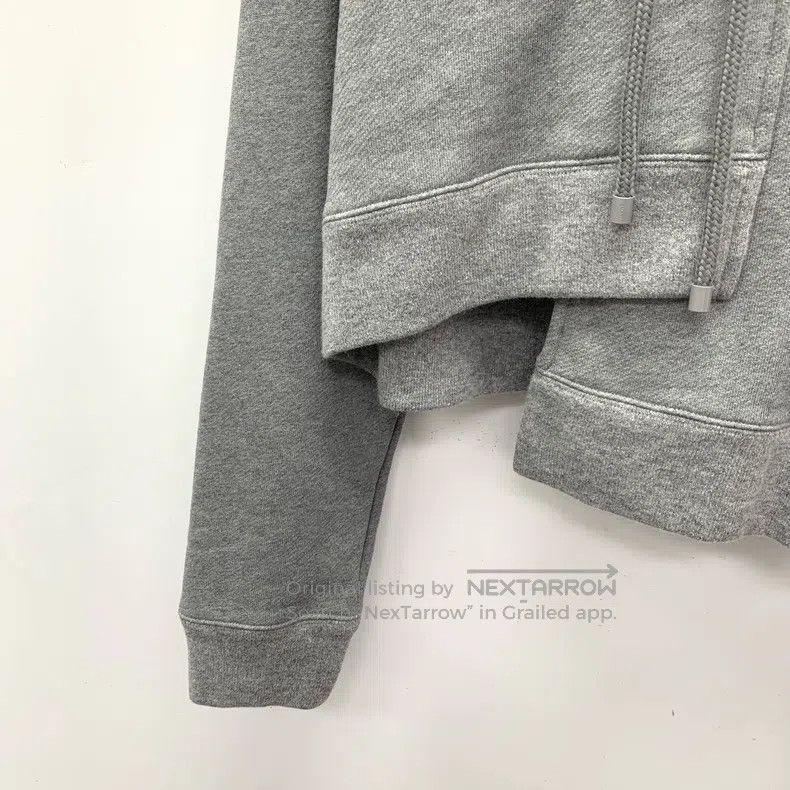 Loewe Loewe Gray Cotton Hooded Drawstring Long Sleeve Irregular Size S / US 4 / IT 40 - 4 Thumbnail
