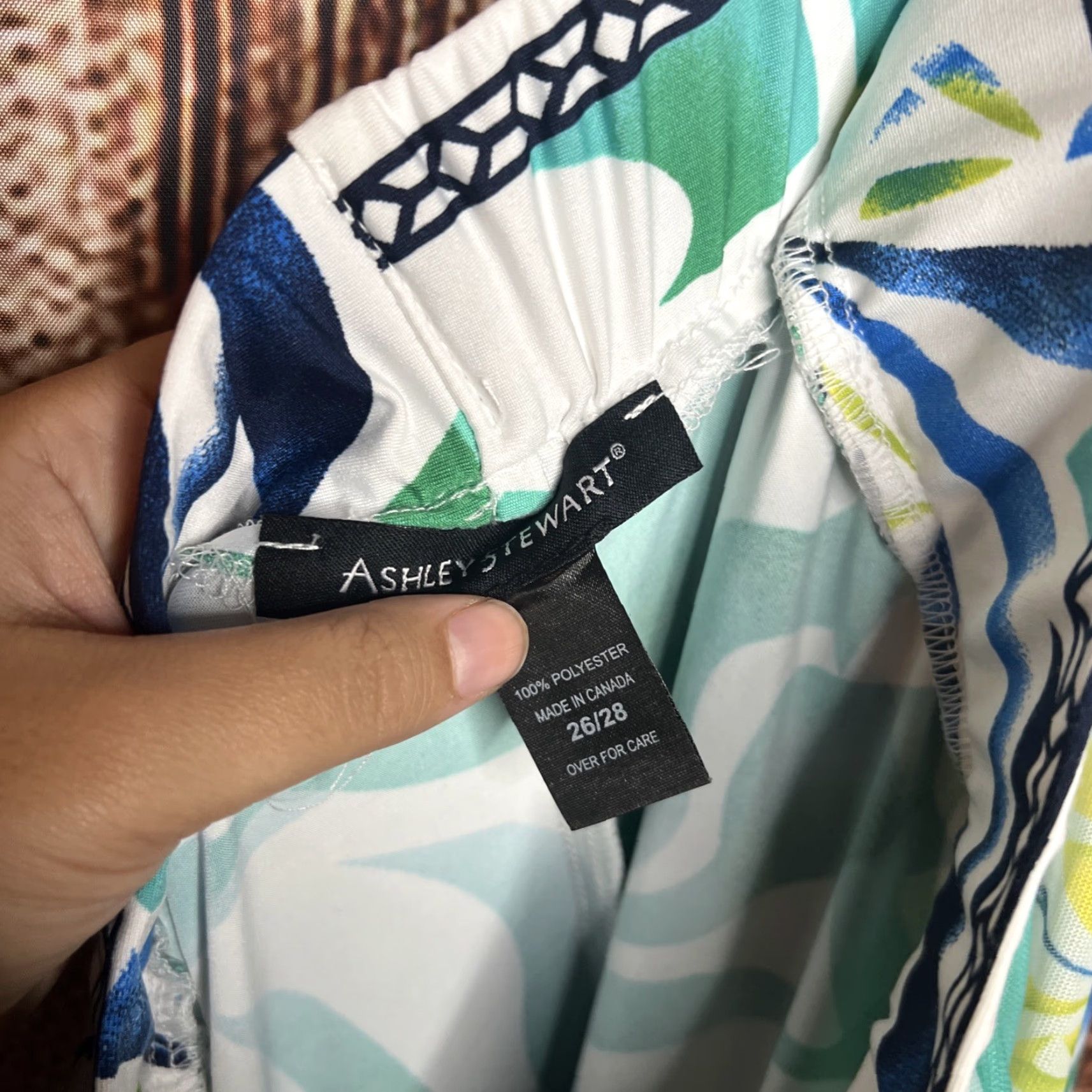 Vintage Ashley Stewart Skirt Plus Size 26 White Long Maxi Polka Dot Elastic Waistband Pull On Women Size 26" / US 2 / IT 38 - 4 Thumbnail