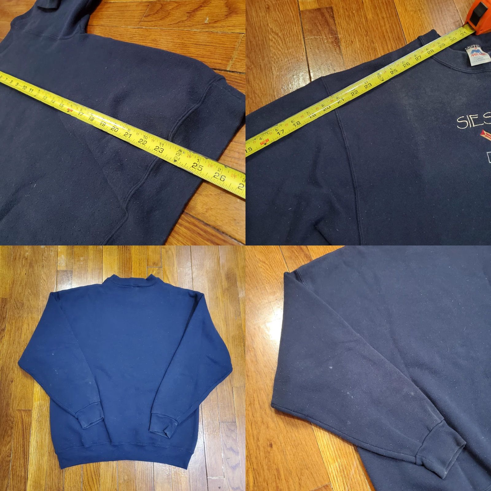Vintage VINTAGE Miller Sweatshirt Mens Large Blue Graphic Siesta Key Anchor Nautical 90s Beach Pullover Crewneck Embroidered Size US L / EU 52-54 / 3 - 8 Thumbnail