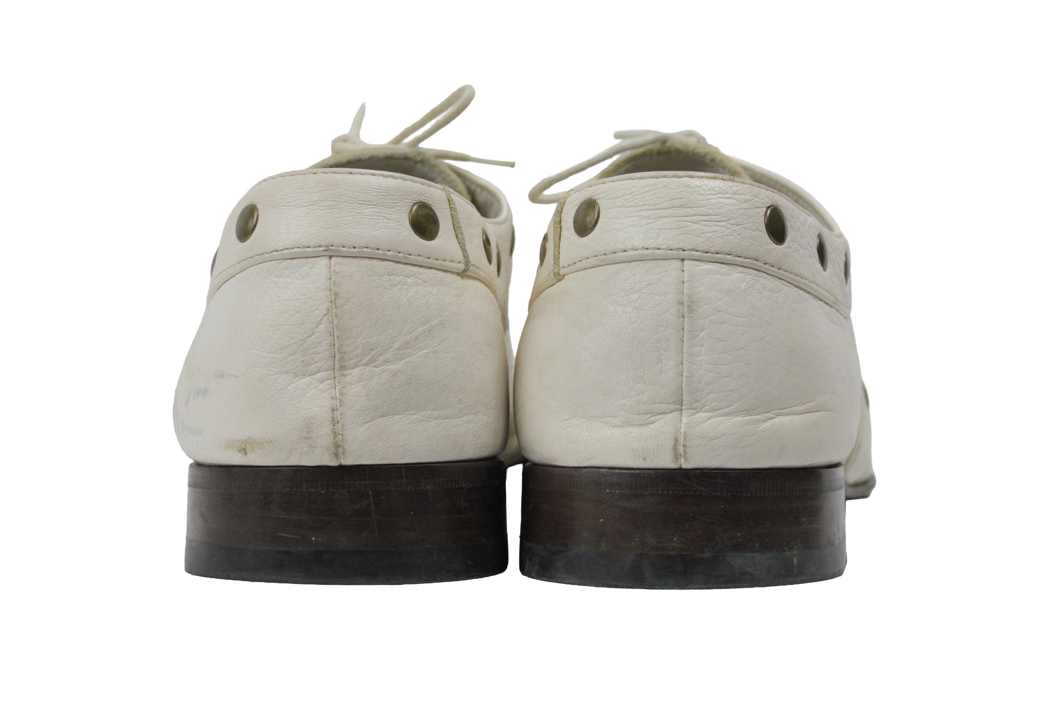 Paciotti 00S Y2K Avant Garde Studded Leather Derby Vintage Size US 11.5 / EU 44-45 - 10 Thumbnail