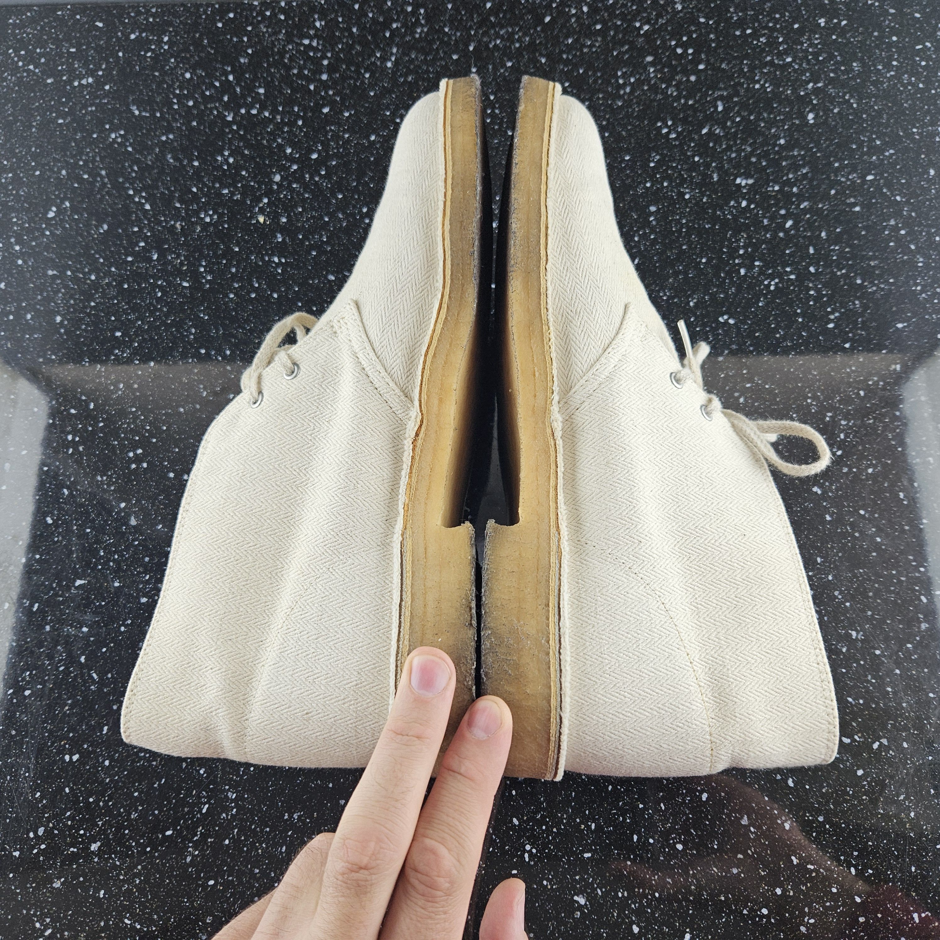 Clarks Clarks Originals Desert boots beige canvas Size US 9 / EU 42 - 7 Thumbnail