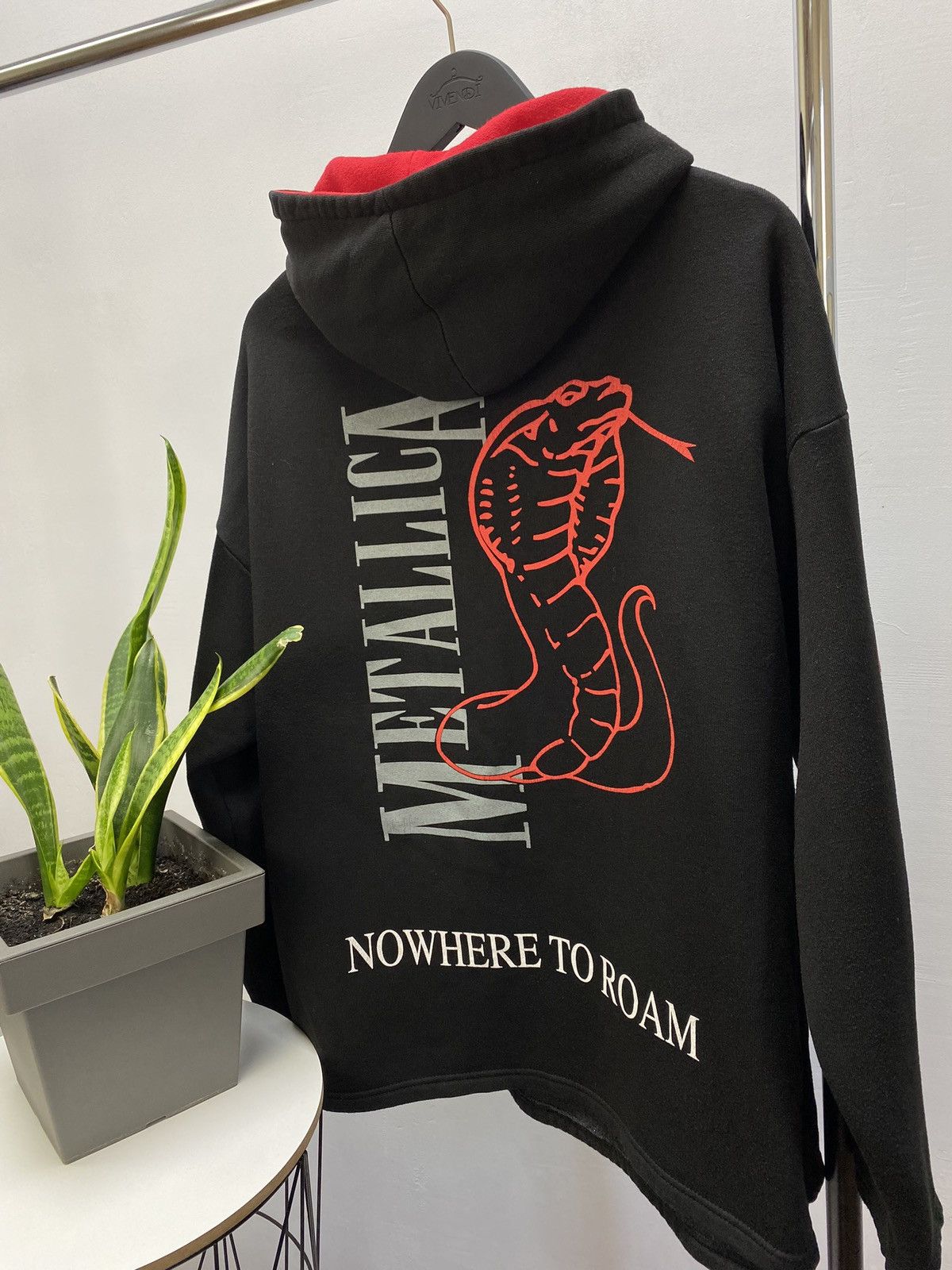 Band Tees × Metallica × Vintage Vintage 90s Metallica Nowhere Else To Roam Tour Hoodie Size US XL / EU 56 / 4 - 16 Thumbnail