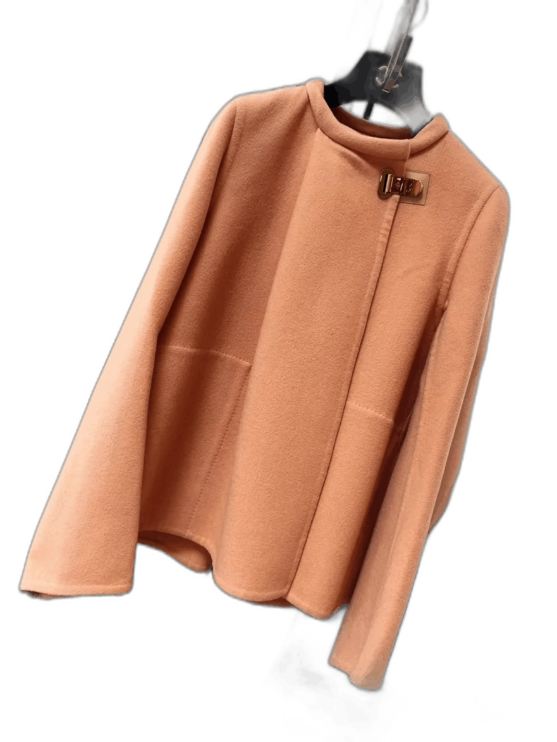 Hermes Hermes Pink Vintage Cashmere Coat-2506 Size S / US 4 / IT 40 - 1 Thumbnail