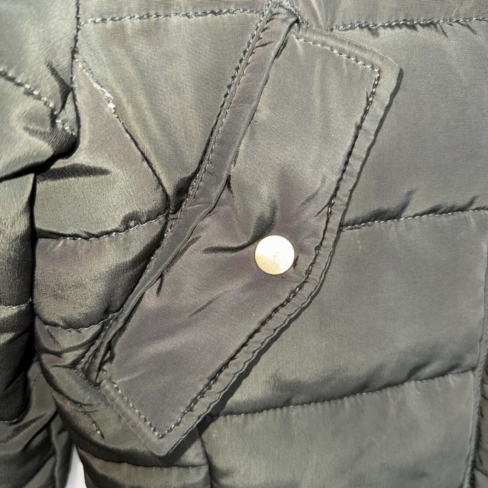 H&M H&M Parka Coat Women’s Size 2 Khaki Green Puffer Jacket Zip Size XS / US 0-2 / IT 36-38 - 2 Thumbnail