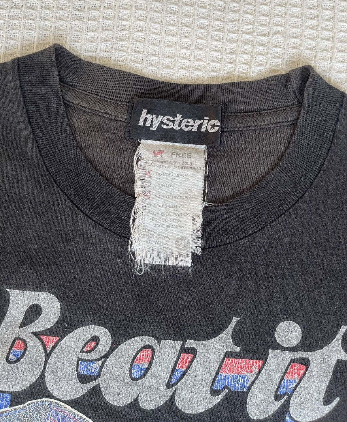 Hysteric Glamour Vintage’90s🔥HYSTERIC GLAMOUR🔥Beat it Super Fly Sun Faded Tee Size US S / EU 44-46 / 1 - 16 Thumbnail