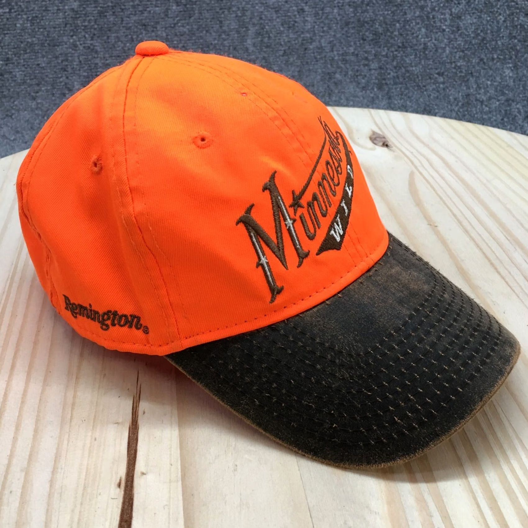 Vintage Gander Mtn Minnesota Wild Baseball Cap Hat Mens One Size Orange Brown Curve Bill Size ONE SIZE - 2 Thumbnail