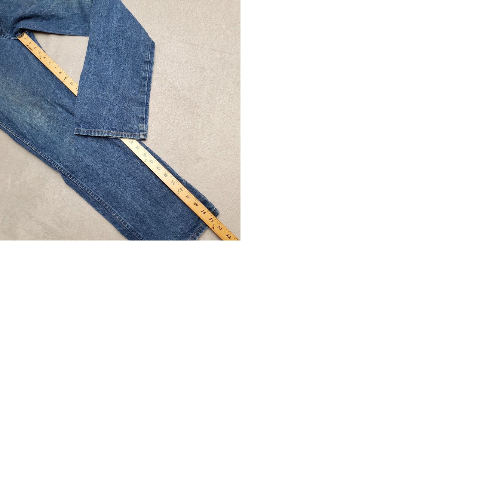 Wrangler VINTAGE Wrangler Jeans Mens 35x32 Blue Denim Cowboy Straight 100% Cotton 13MWZPW USA Cowboys Womens? Size US 35 - 9 Thumbnail