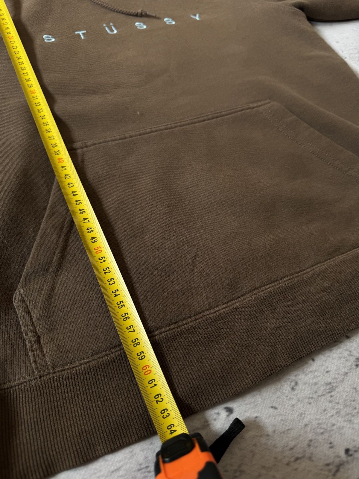 Stussy × Vintage STUSSY BROWN CENTER HUFT LOGO OVERSIZE BAGGY FIT HOODIE Size US S / EU 44-46 / 1 - 10 Thumbnail