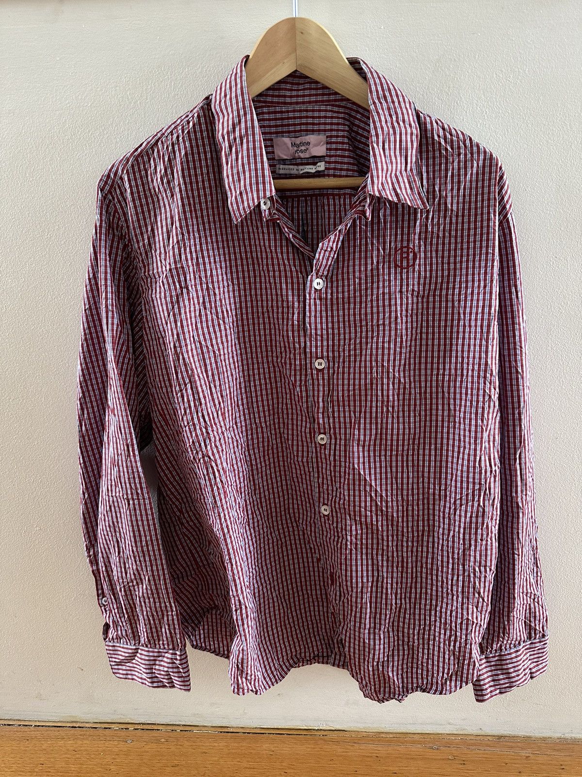 Martine Rose Martine Rose Crinkled Plaid Shirt Size US L / EU 52-54 / 3 - 1 Thumbnail