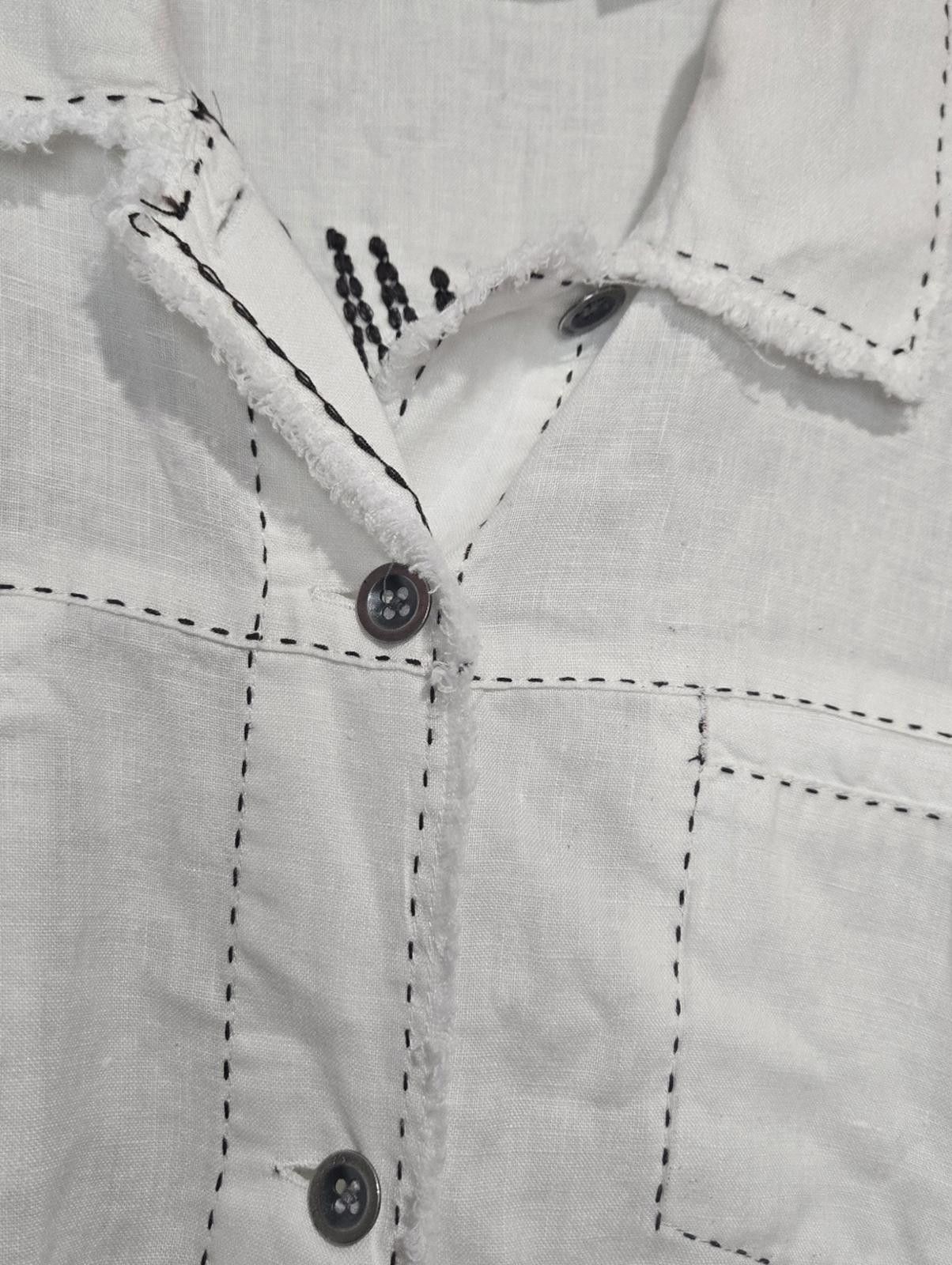 Chicos Chicos Design Linen Top Size L / US 10 / IT 46 - 2 Thumbnail