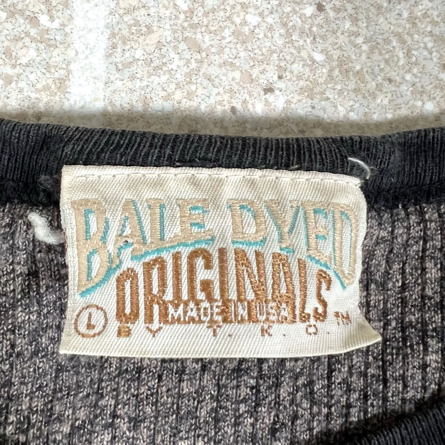 Vintage VINTAGE Bale Dyed Originals Ringer T-Shirt Mens L Gray 90s Striped Made in USA Mens Size US L / EU 52-54 / 3 - 4 Thumbnail
