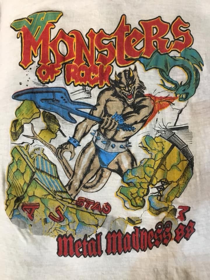 Vintage Van Halen Monsters of Rock 80s T-Shirt Sz. XL