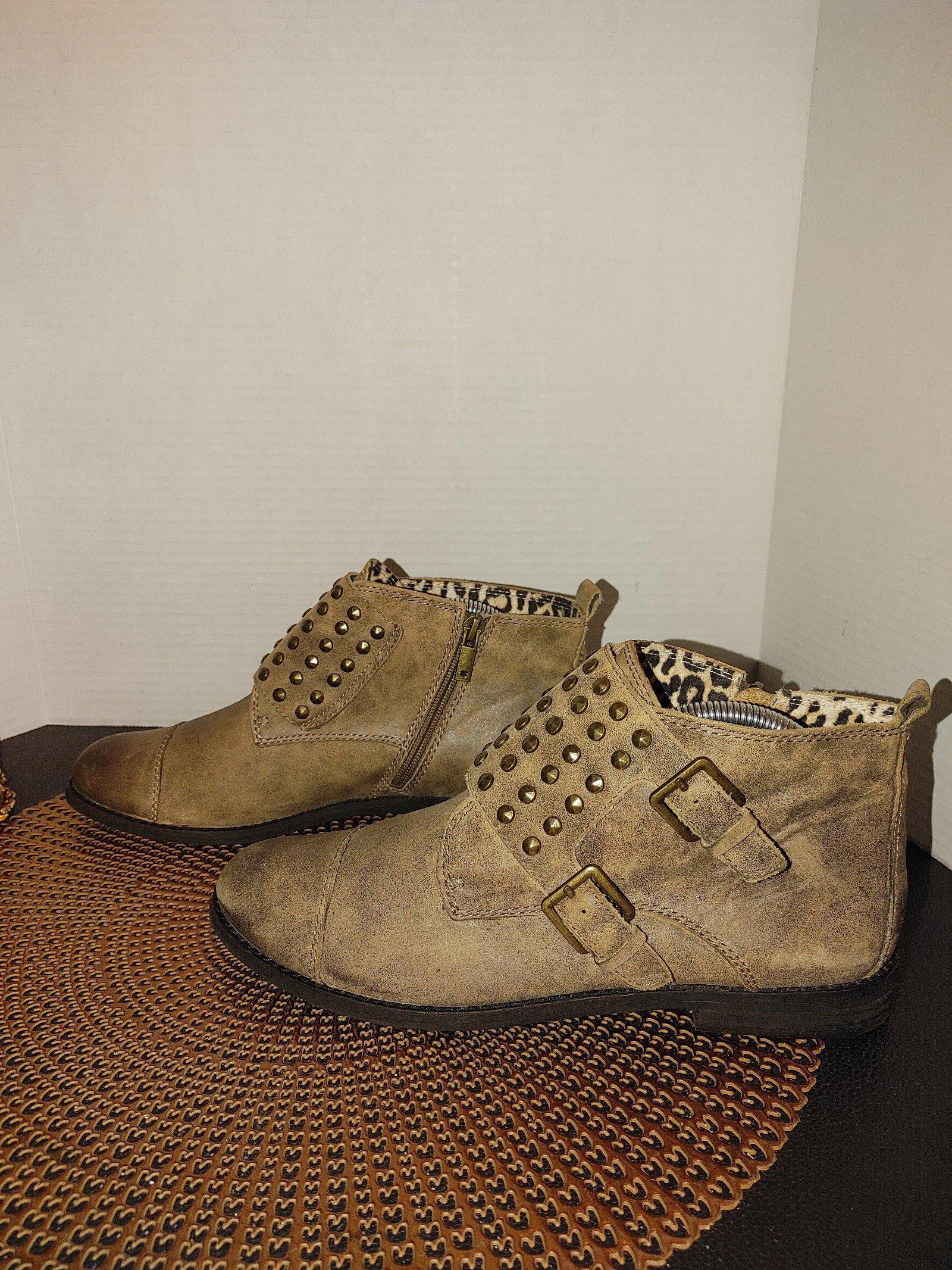Lucky Brand Lucky Brand Dosey Leather Boots Size 9 Size US 9 / IT 39 - 1 Thumbnail
