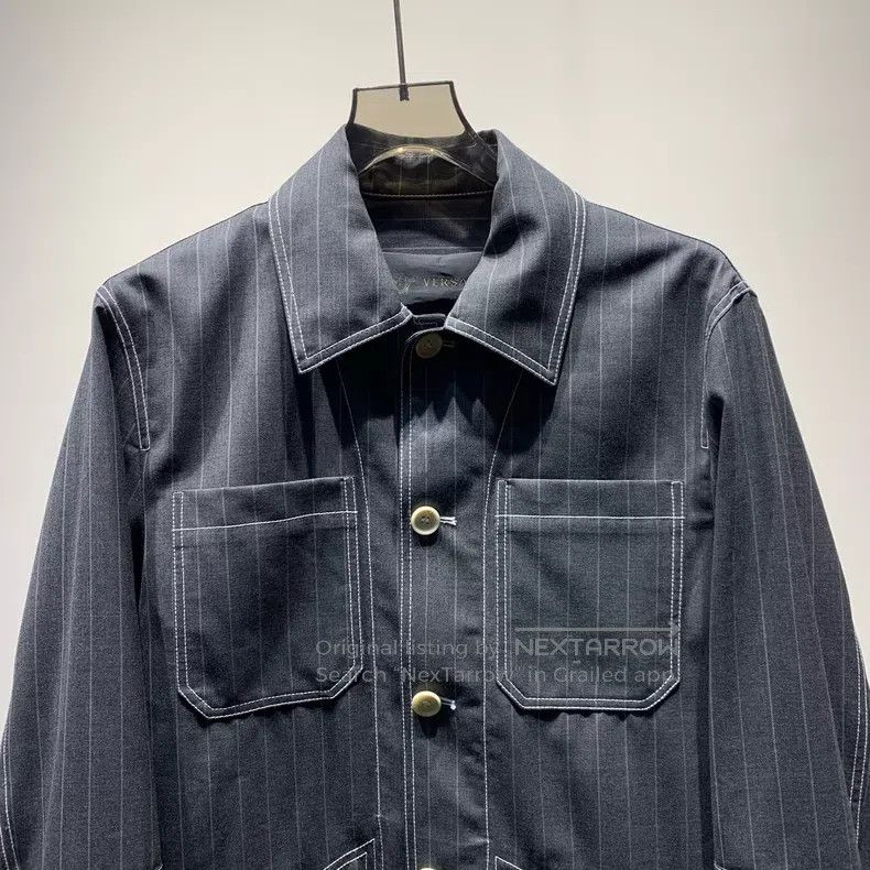 Versace Versace Main line vertical striped cargo jacket jacket Size US S / EU 44-46 / 1 - 3 Thumbnail