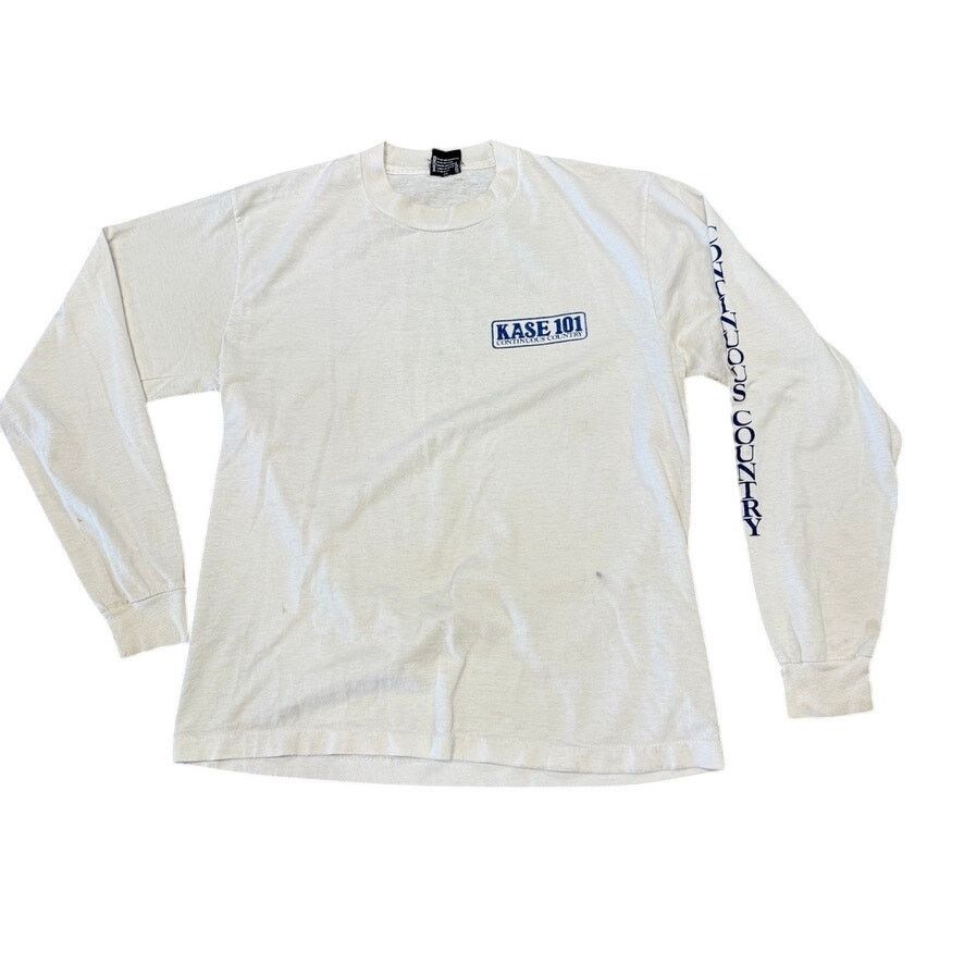 Vintage 90s KASE 101 Country Music Radio Long Sleeve Austin L Size US L / EU 52-54 / 3 - 3 Thumbnail