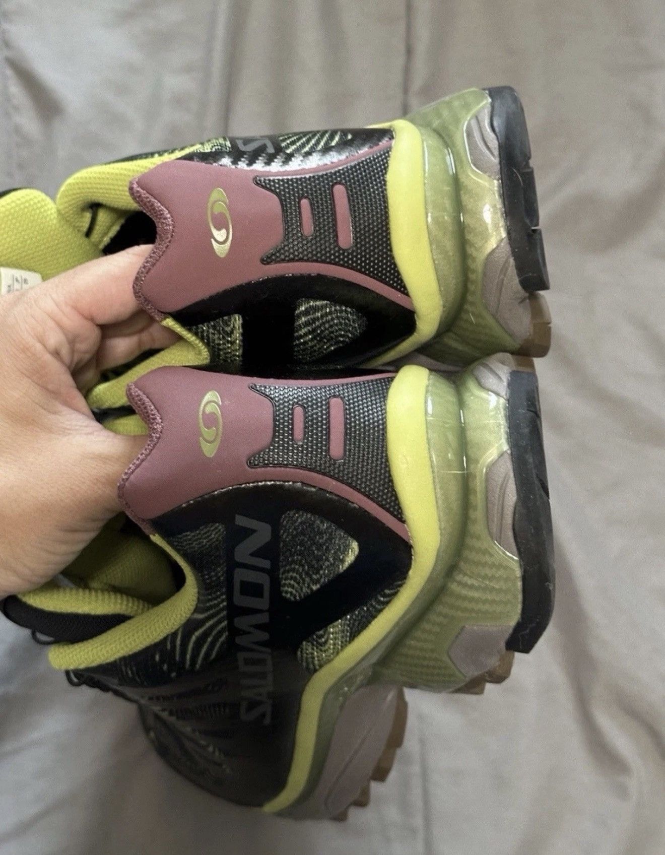 Salomon Salomon XT-4 OG R.A.D Pack - Black Dark Citron Size US 11 / EU 44 - 4 Thumbnail