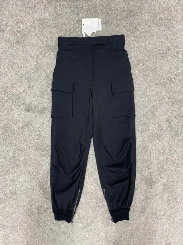 Max Mara MaxMara Black Wool Casual Trousers for Women 0089 Size 23" - 1 Thumbnail