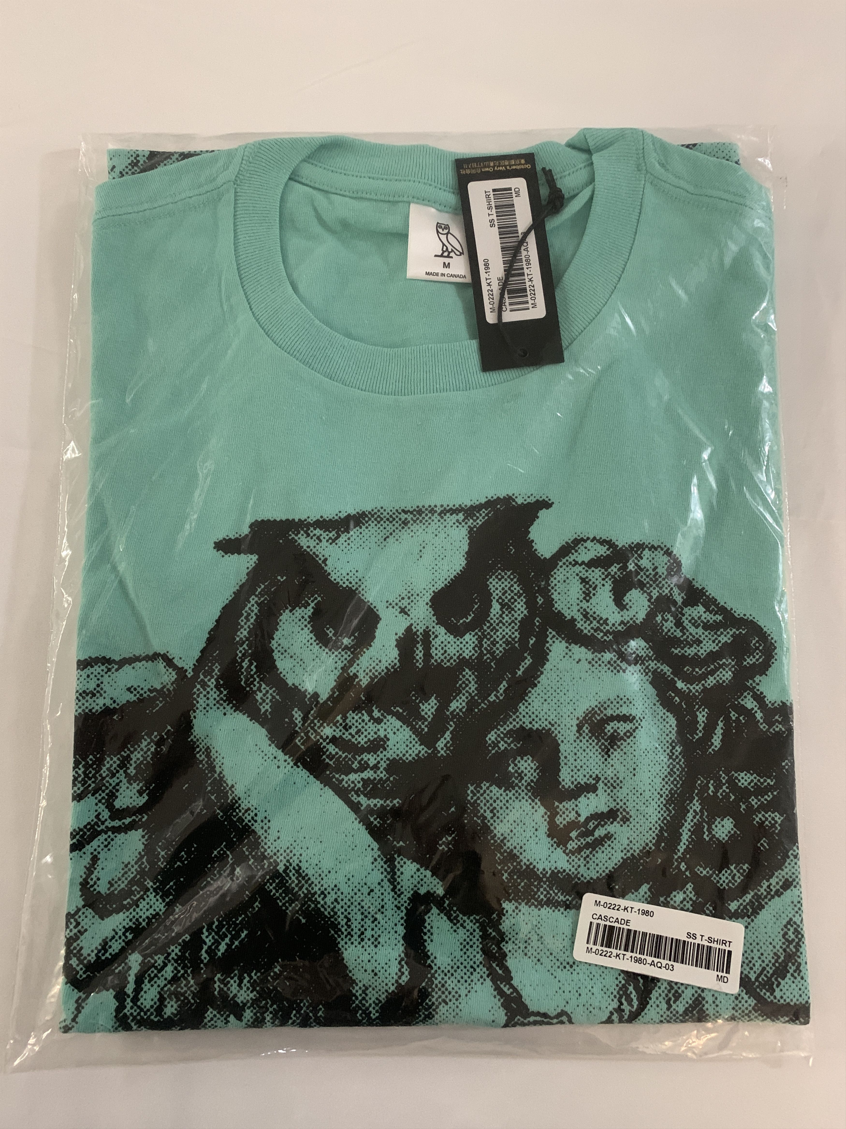Drake *RARE* OVO CHERUB CUPID OWL T-SHIRT TEE TEAL Size US M / EU 48-50 / 2 - 3 Thumbnail