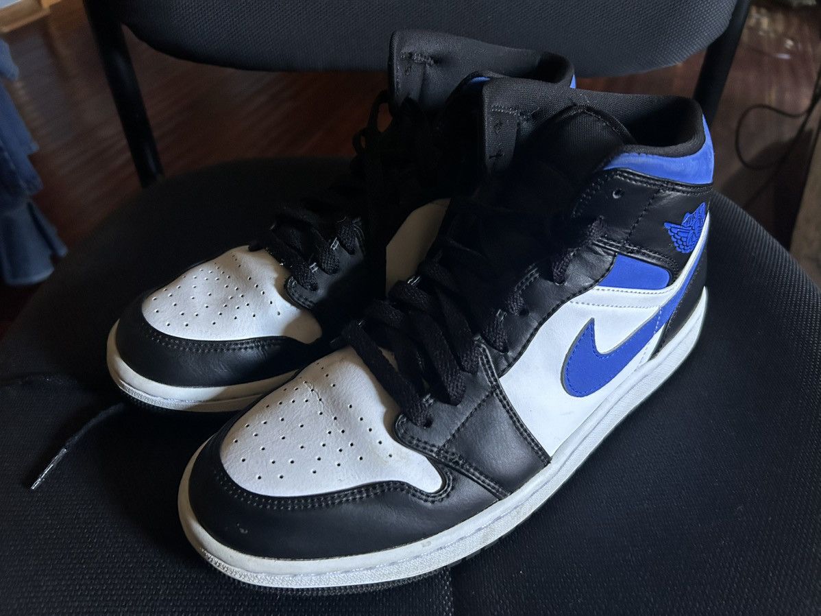 Air Jordan Mid White/Racer Blue Black Men's