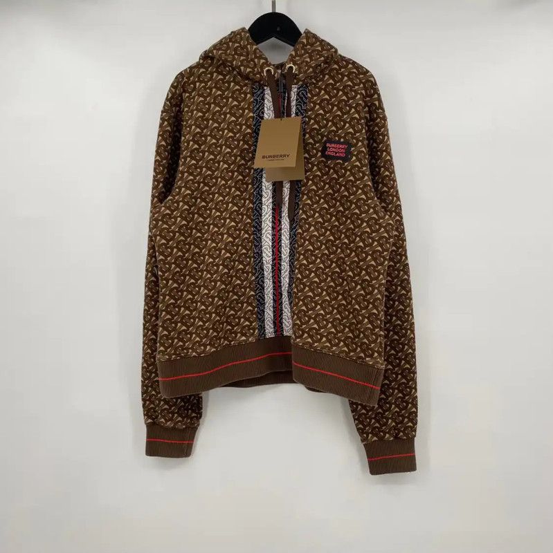 Burberry Winter Color-blocked Cotton Hoodie