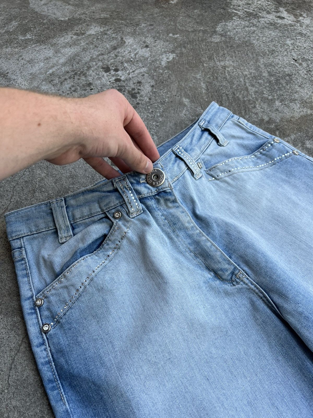 Dolce & Gabbana Crazy Vintage Dolce & Gabbana Jeans Logo Y2k Big logo Swag Size 30" / US 8 / IT 44 - 11 Thumbnail