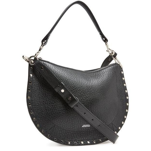 Isabel Marant Isabel Marant Oskan Soft Zip Black Grained Leather Shoulder Size ONE SIZE - 2 Thumbnail