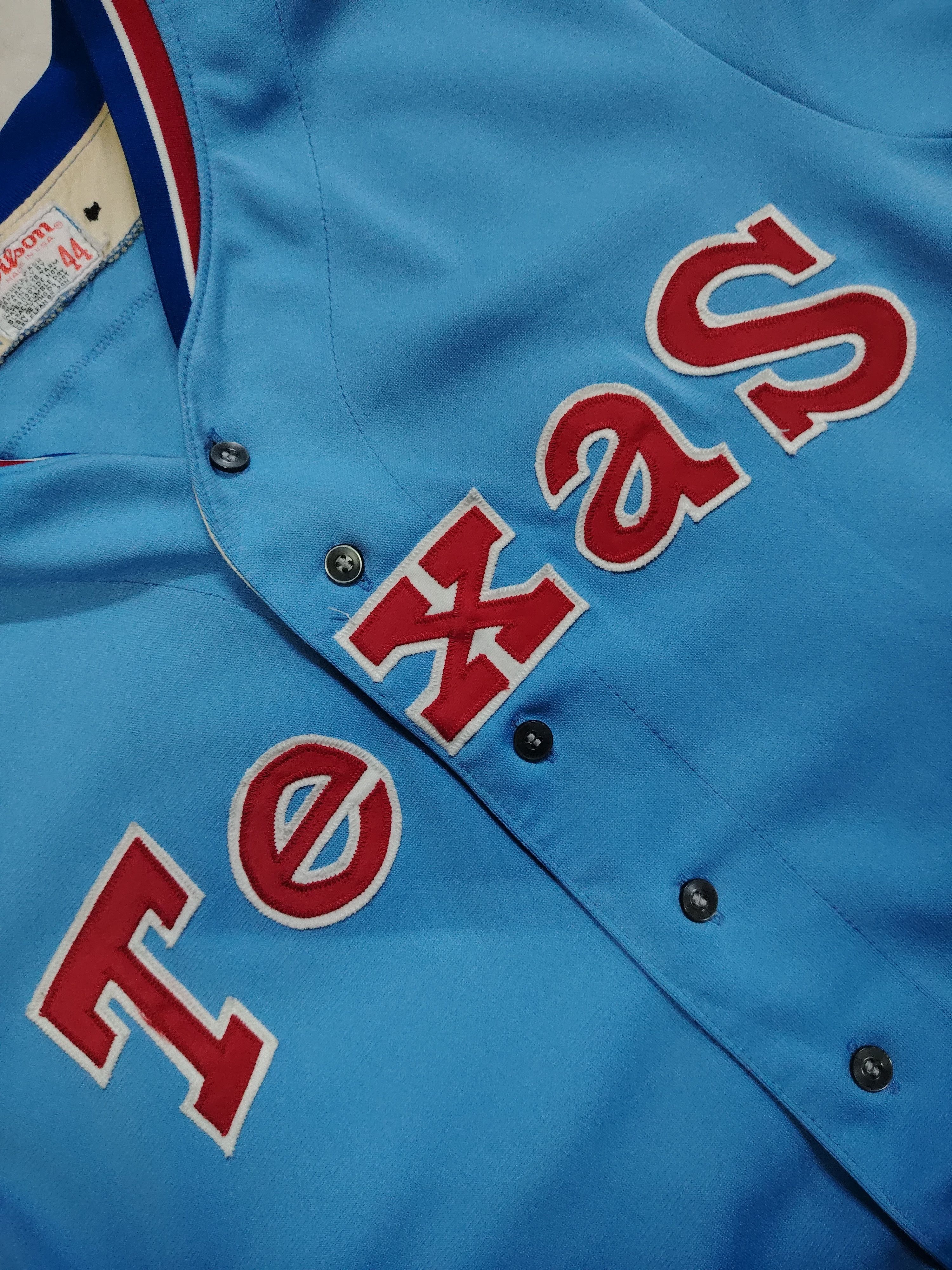 MLB Vintage 80s Texas Rangers Darwin Wilson MLB Jersey Size US L / EU 52-54 / 3 - 3 Thumbnail