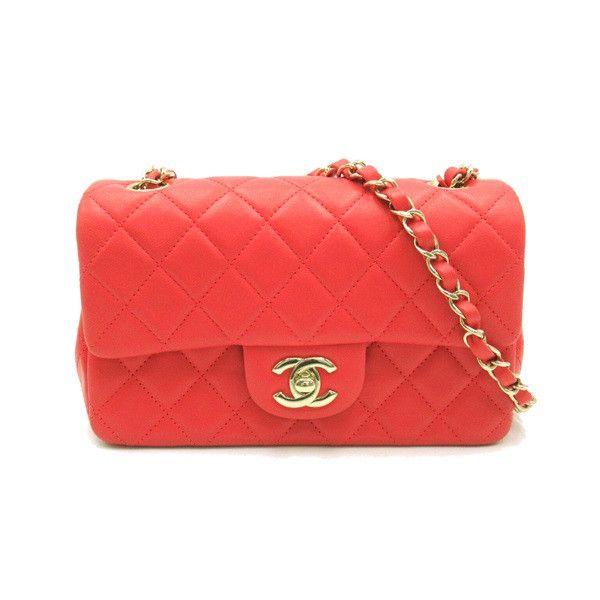 image of Chanel Cc Mini Classic Square Single Flap in Pink, Women's