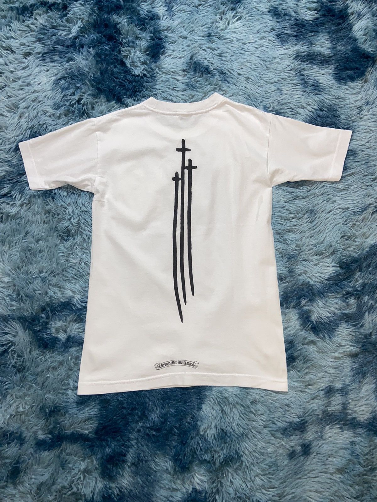 【希少】usa製 CHROME HEARTS t-shirt RS3 18m Chrome Hearts RARE New Chrome Hearts RS3 Dagger Logo Scroll Pocket