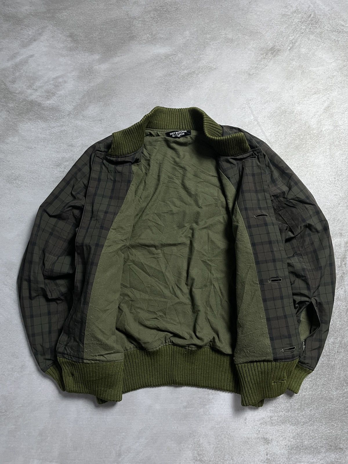 Diet Butcher Slim Skin Tartan Jacket