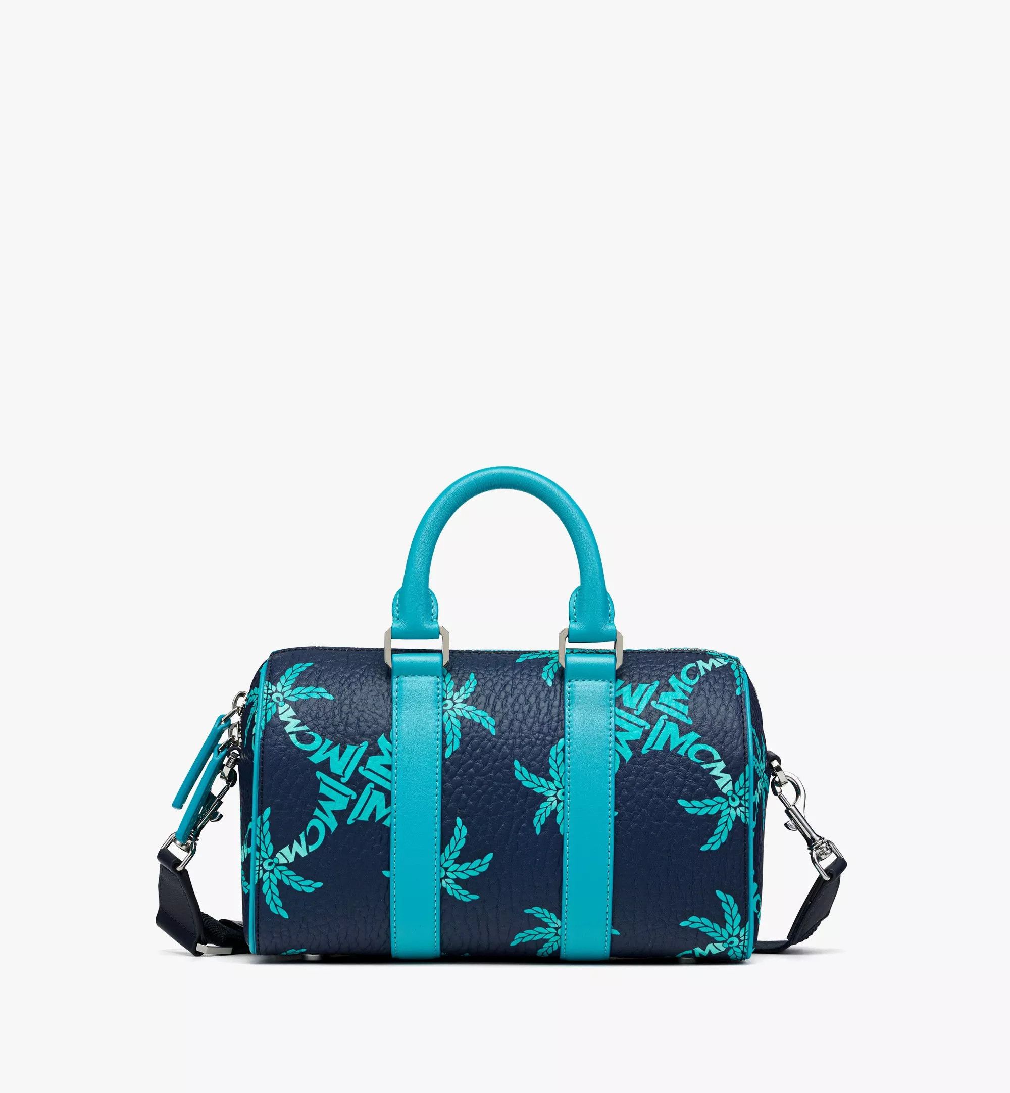 MCM o1mt1gz0925 Size: OS / Small Boston Bag in Blue Size ONE SIZE - 1 Thumbnail