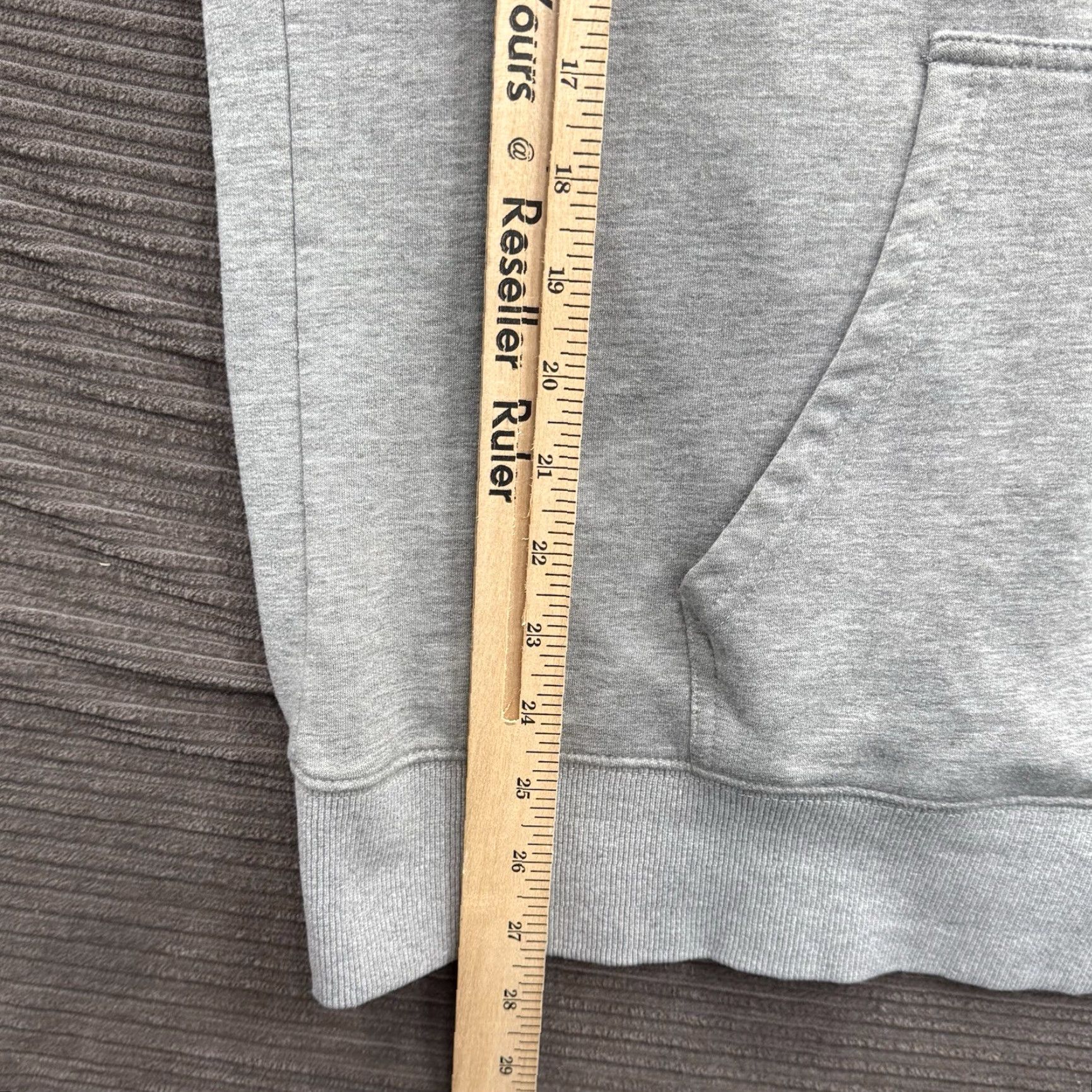 Vintage Alpha Hoodie Men XL Gray Cotton Comfort Fleece Gym Outdoor All Seasons Hooded Pockets Size US XL / EU 56 / 4 - 5 Thumbnail
