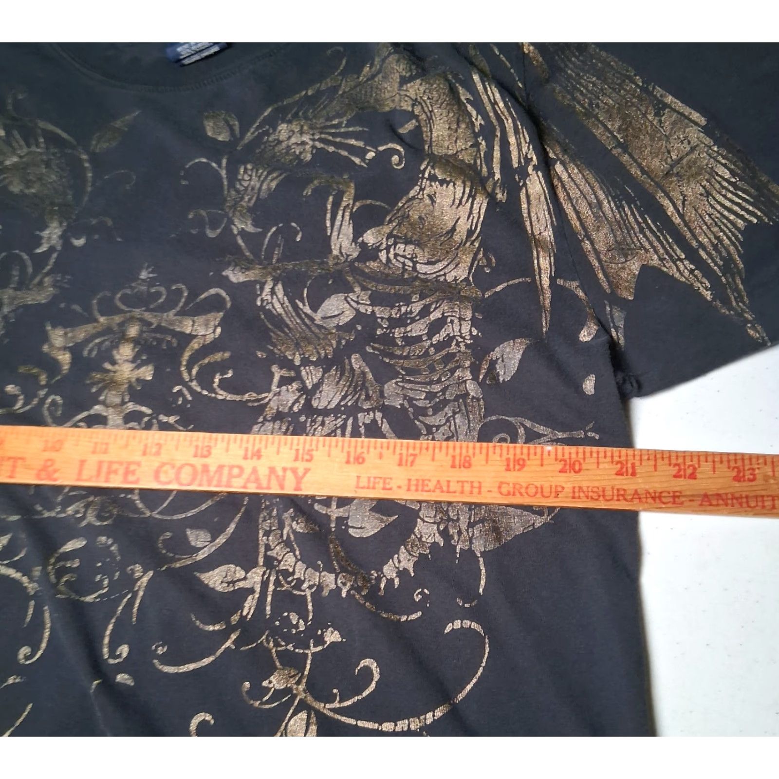 Bugle Boy VINTAGE Bugle Boy Shirt Men M Black Dragon Skeleton Distressed Y2K Graphic T Size US M / EU 48-50 / 2 - 7 Thumbnail