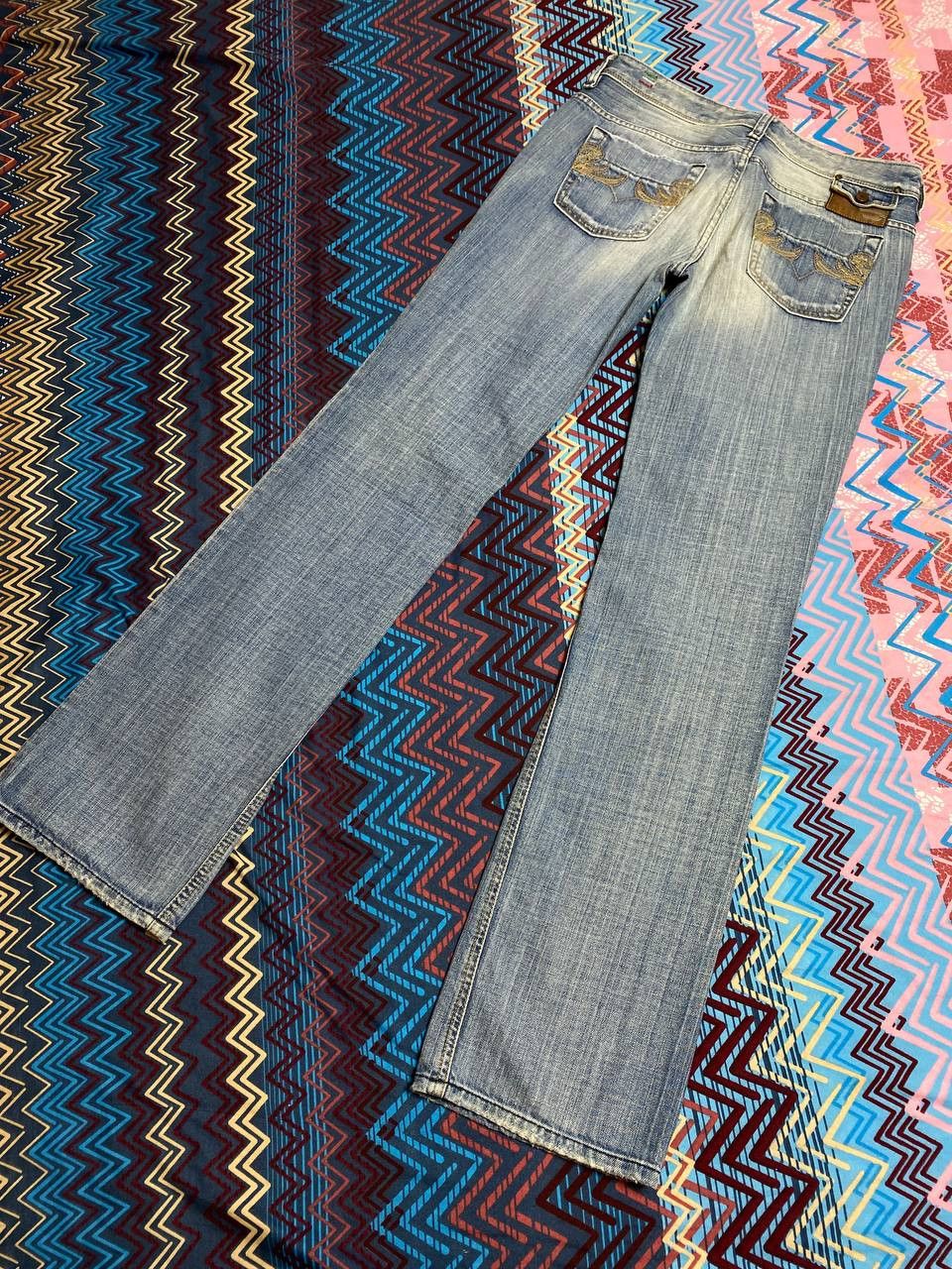 Diesel × Vintage Vintage Y2K Diesel jeans denim faded stretwear style size 28 Size 28" / US 6 / IT 42 - 21 Thumbnail