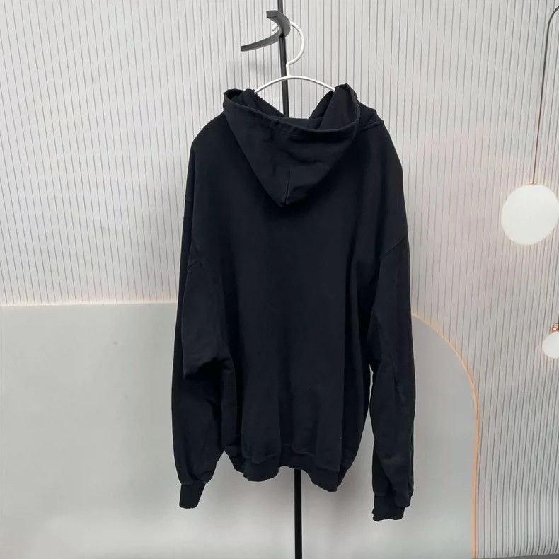 Balenciaga Balenciaga Hoodie cotton crackle letter s black Size US S / EU 44-46 / 1 - 2 Thumbnail