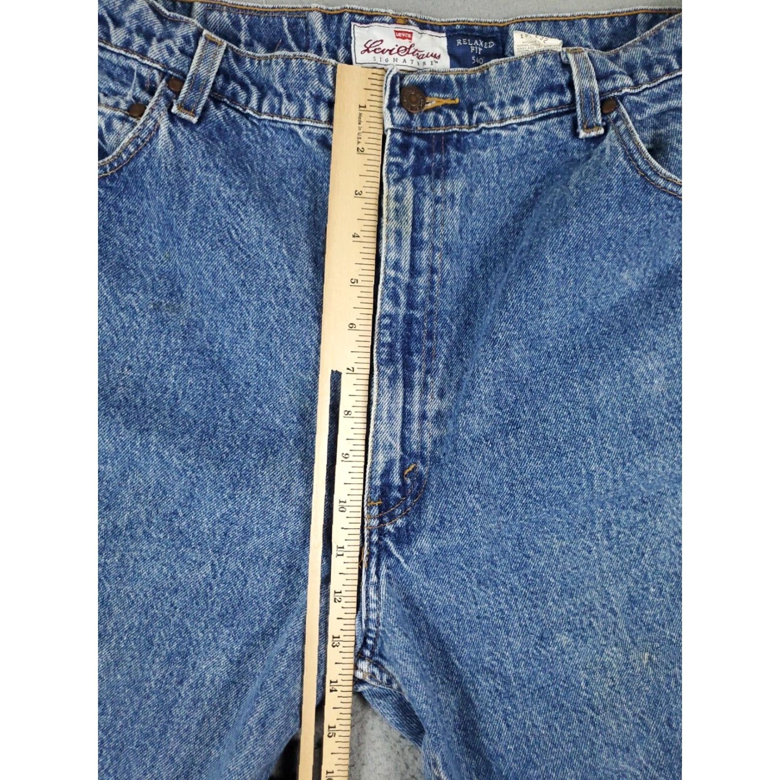 Levi's Levis Mens 38x31 Relaxed Fit Blue Denim Jeans Pants Extra Large XL Size US 38 / EU 54 - 3 Thumbnail