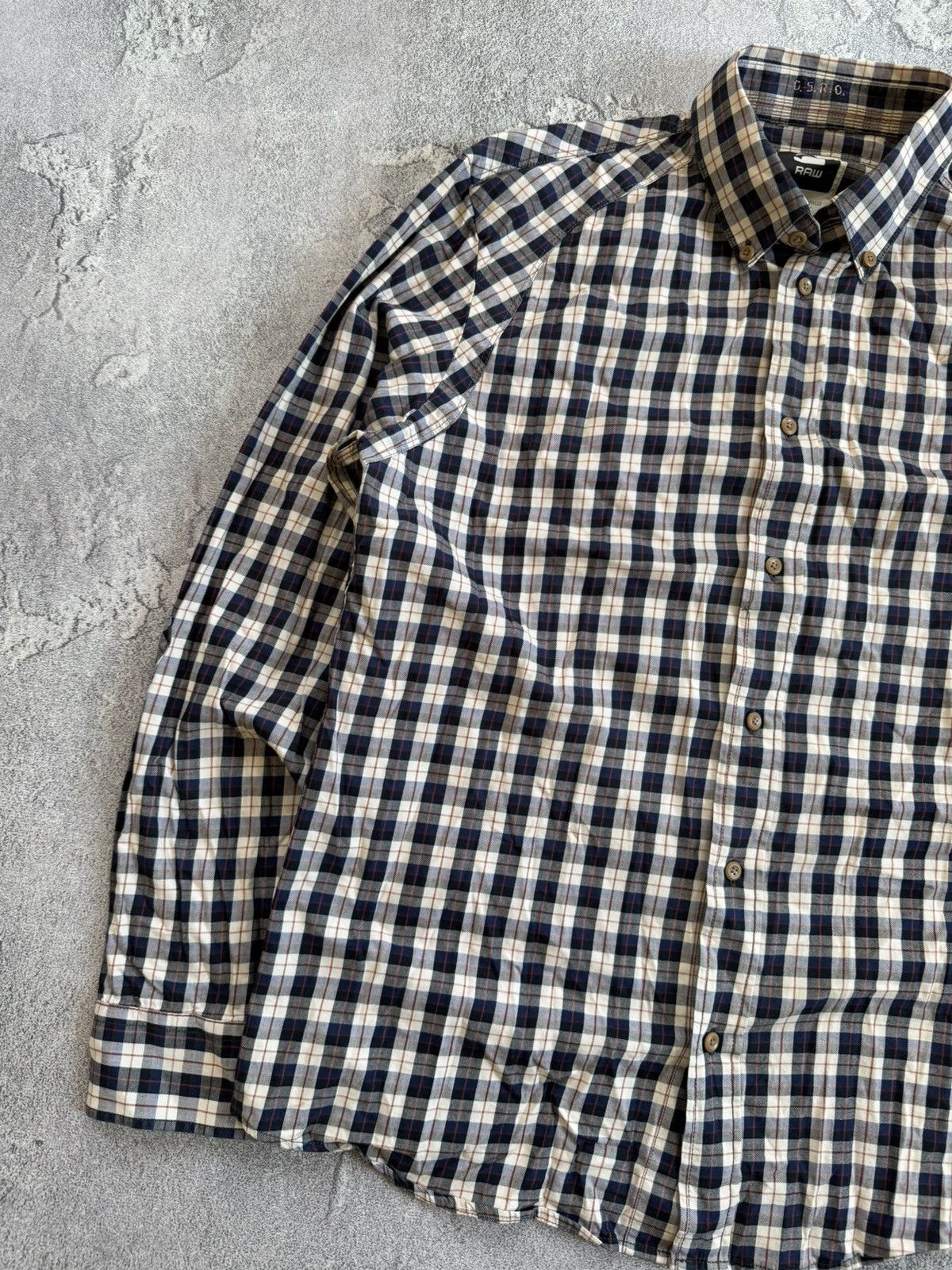 Flannel × G-Star G star raw XL Nevada force shirt L/S flannel button up vntg Size US XL / EU 56 / 4 - 8 Thumbnail