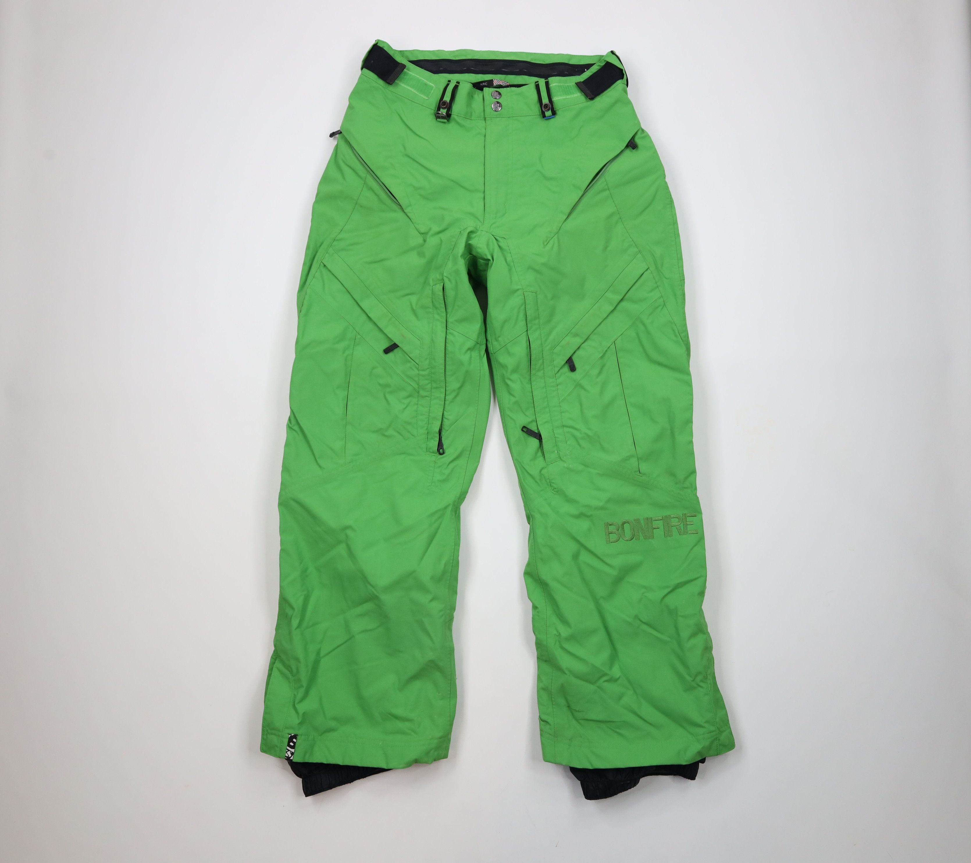 Vintage Bonfire Snowboarding Classic Fit Fusion Snow Pants Green Size US 32 / EU 48 - 1 Thumbnail