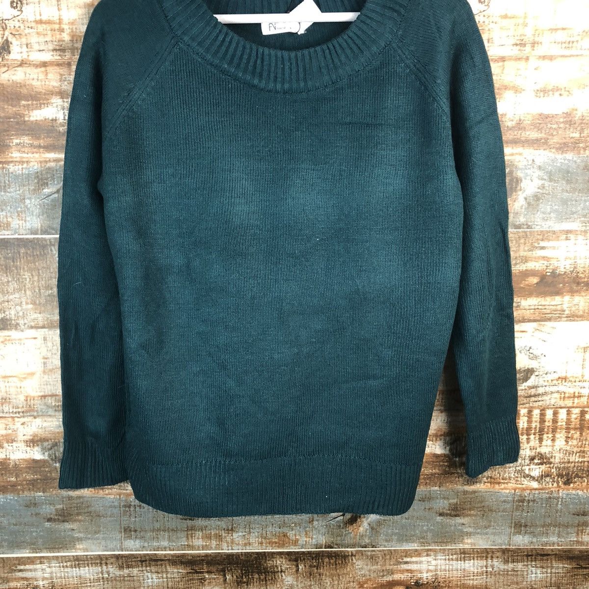 Homespun Knitwear × Japanese Brand Free Nature Green Knitwear #A1770 Size M / US 6-8 / IT 42-44 - 3 Thumbnail